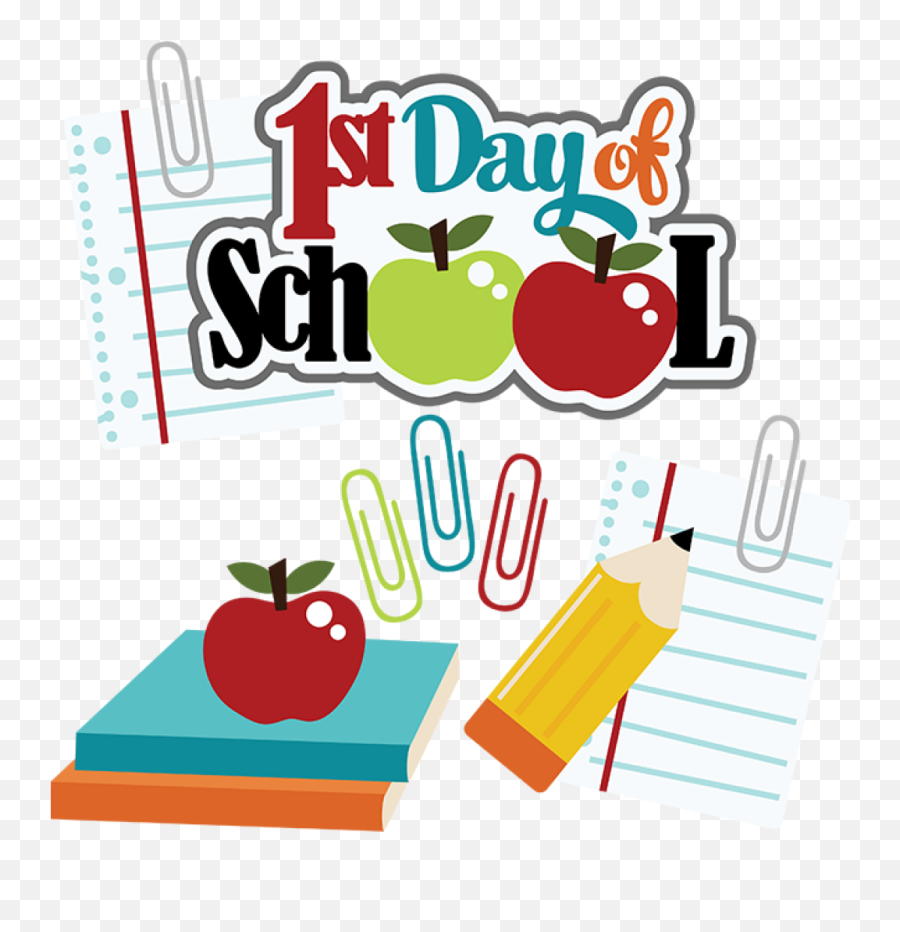 Cute School Clip Art Free Clipart - First Day Of School Clip Art Free Emoji,School Clipart