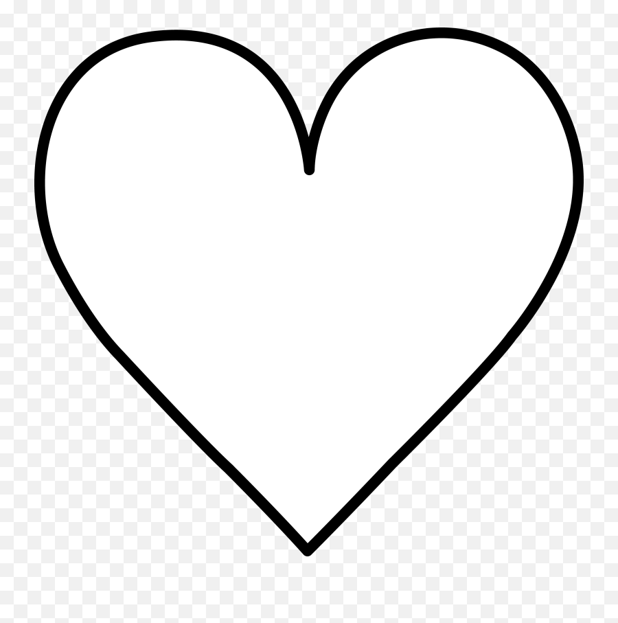 White Heart Images Heart Clipart Free - White Heart Clipart Emoji,Heart Clipart Black And White