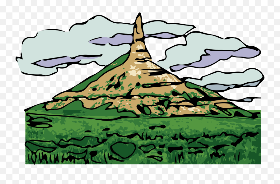 Rock Clipart - Nebraska Chimney Rock Clipart Emoji,Rock Clipart