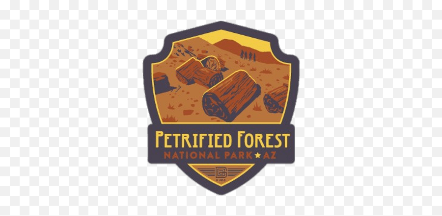 Petrified Forest National Park Emblem Transparent Png - Stickpng Petrified Forest Park Logo Emoji,Forest Clipart