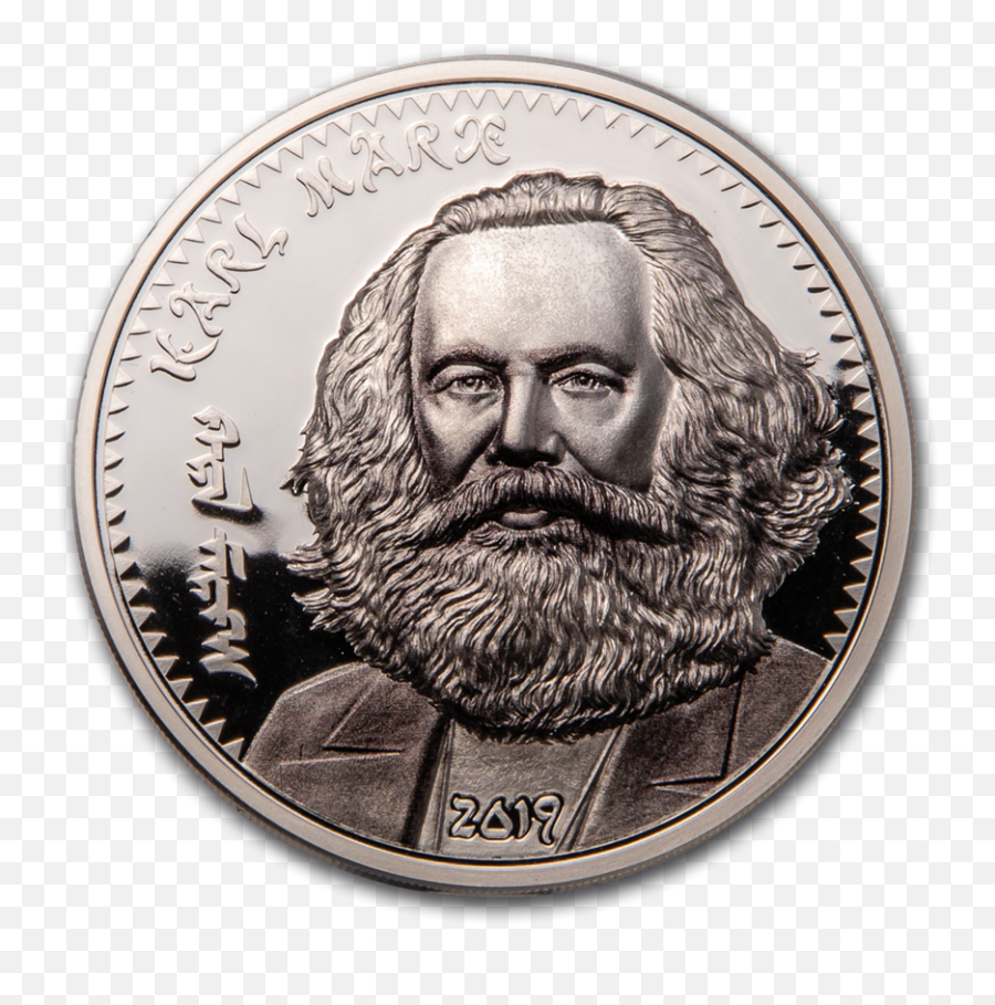 2019 Mongolia 1 Oz Silver Revolutionaries Karl Marx - Coin Emoji,Karl Marx Png