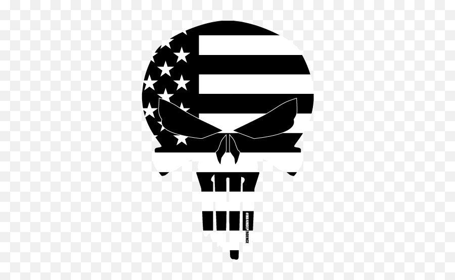 Download Black And White American Flag - Black And White American Flag Punisher Decal Emoji,Distressed American Flag Clipart