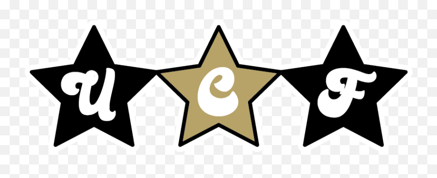 Ucf Stars Banner Sticker Lkbstickersss - Rose Gold Graduation Cap Emoji,Ucf Logo Png