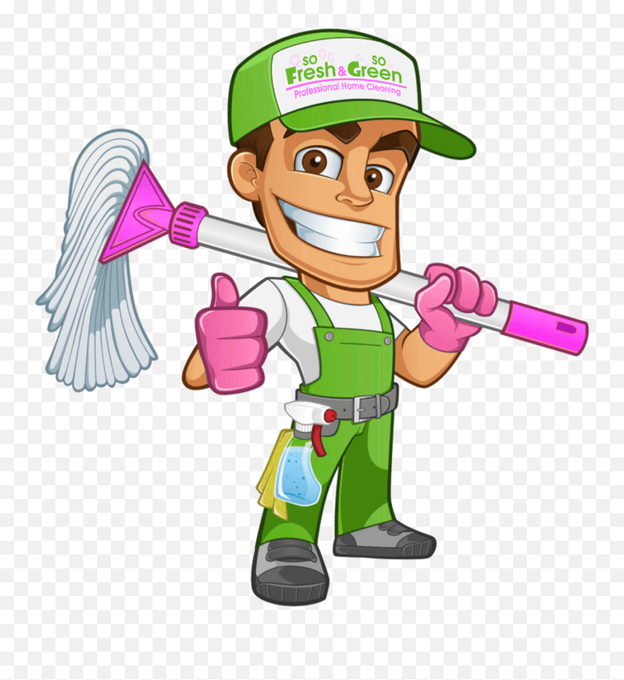 Cleaningdudewithhat - Cleaning Crew Clipart Png Download Cleaning Man Vector Emoji,Cleaning Up Clipart