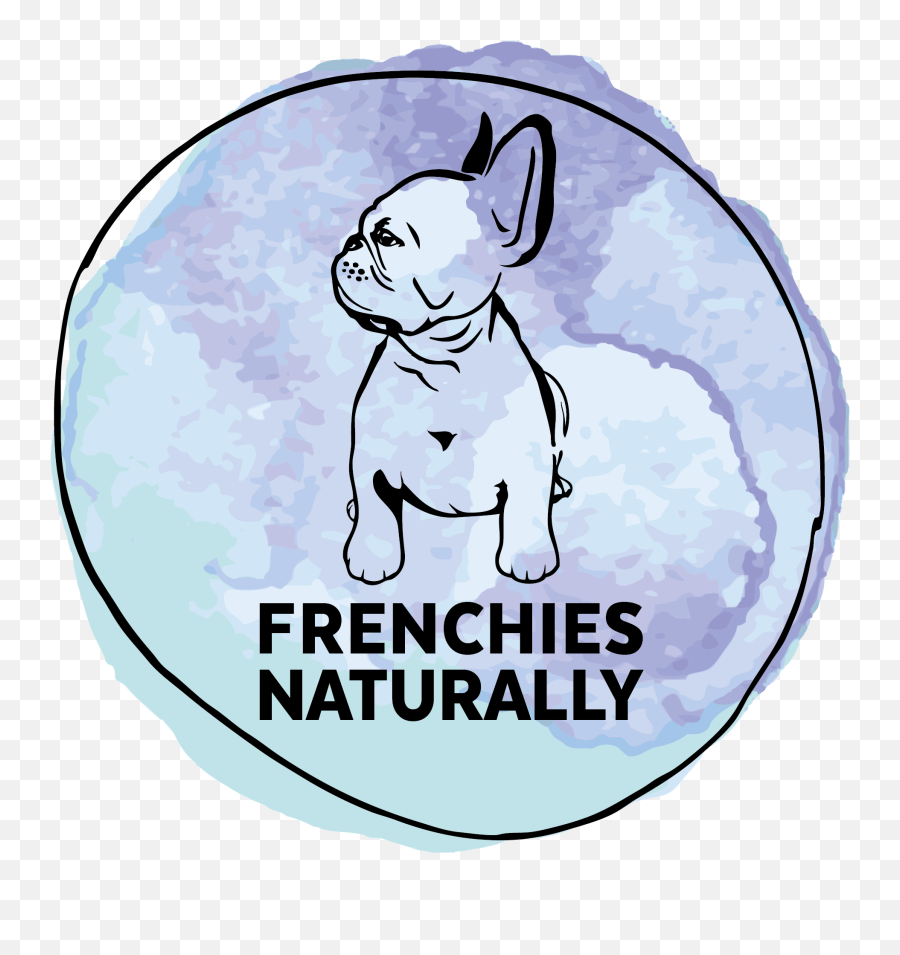 Frenchies Naturally Emoji,French Bulldog Logo