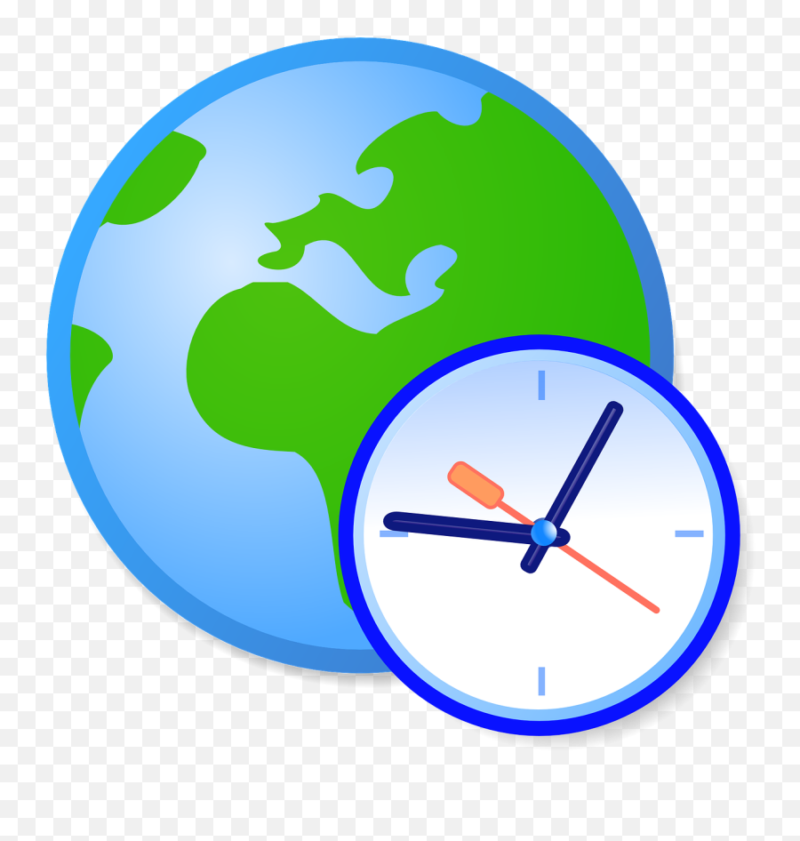 Download Free Photo Of Globeearthclocktimeuniversal Time Emoji,Free Clock Clipart