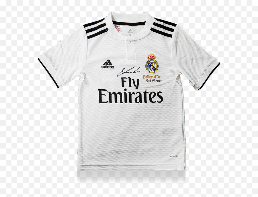 Luka Modric Front Signed Real Madrid 2018 - 19 Xs Kids Shirt Ballon Du0027or Winner Edition Emoji,Adidas Logo 2018