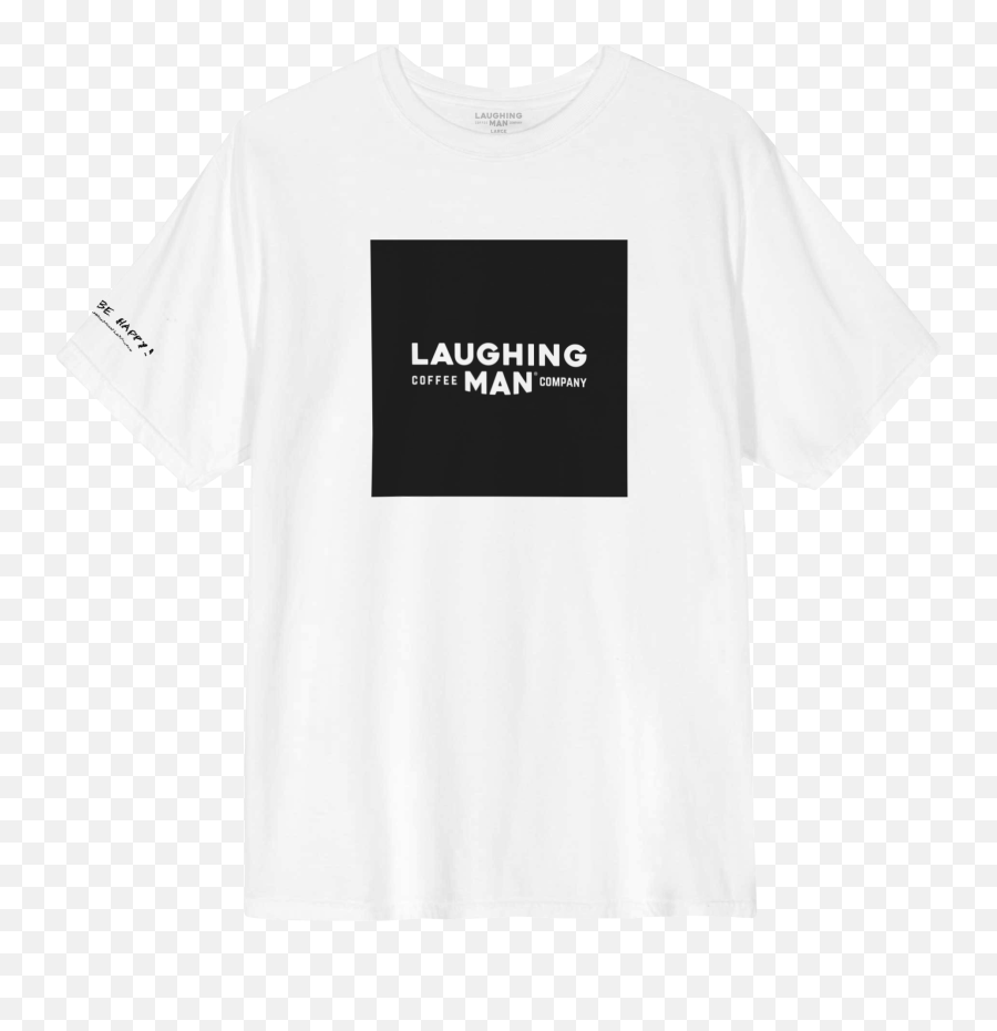 Laughing Man Tu2011shirt - White Emoji,Laughing Man Png