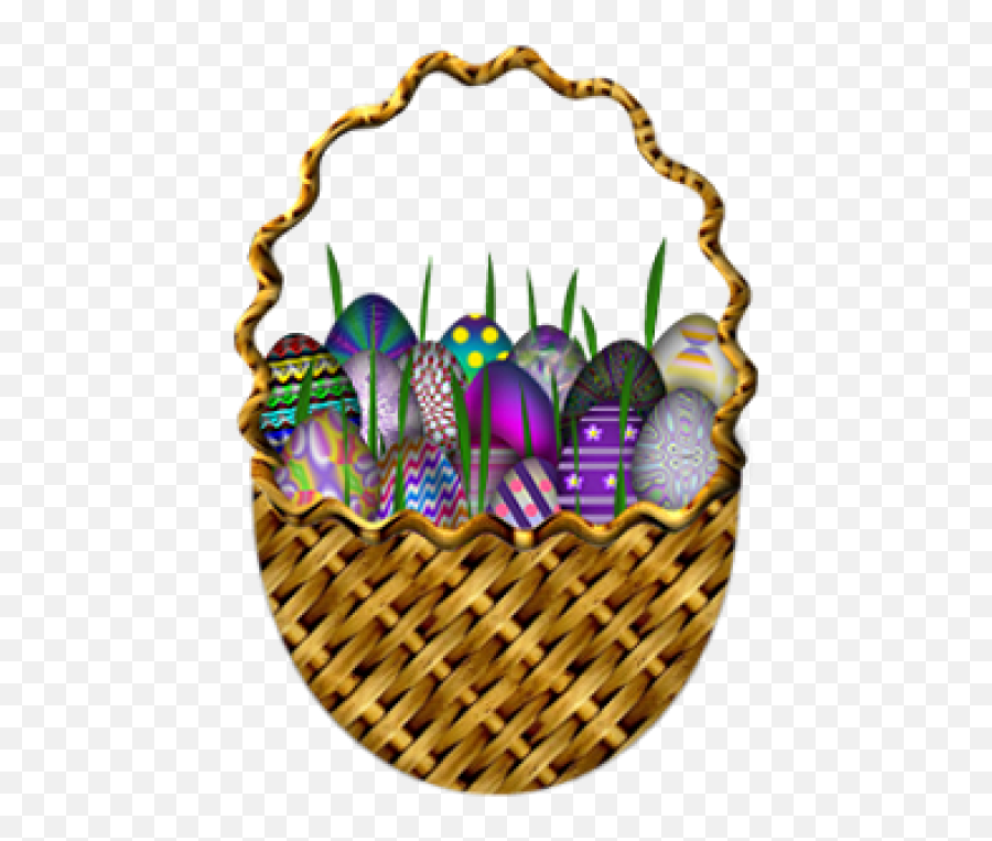 Free Png Download Easter Basket With Eggs Png Images Clipart Emoji,Easter Egg Basket Clipart