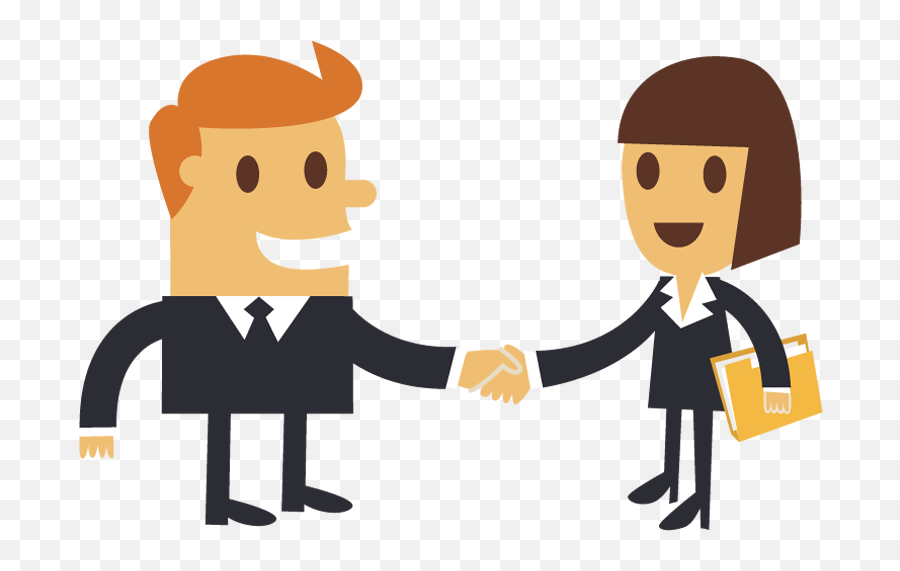 Shaking Hands Cartoons - Cartoon Businessman Shaking Hands Emoji,Handshake Clipart