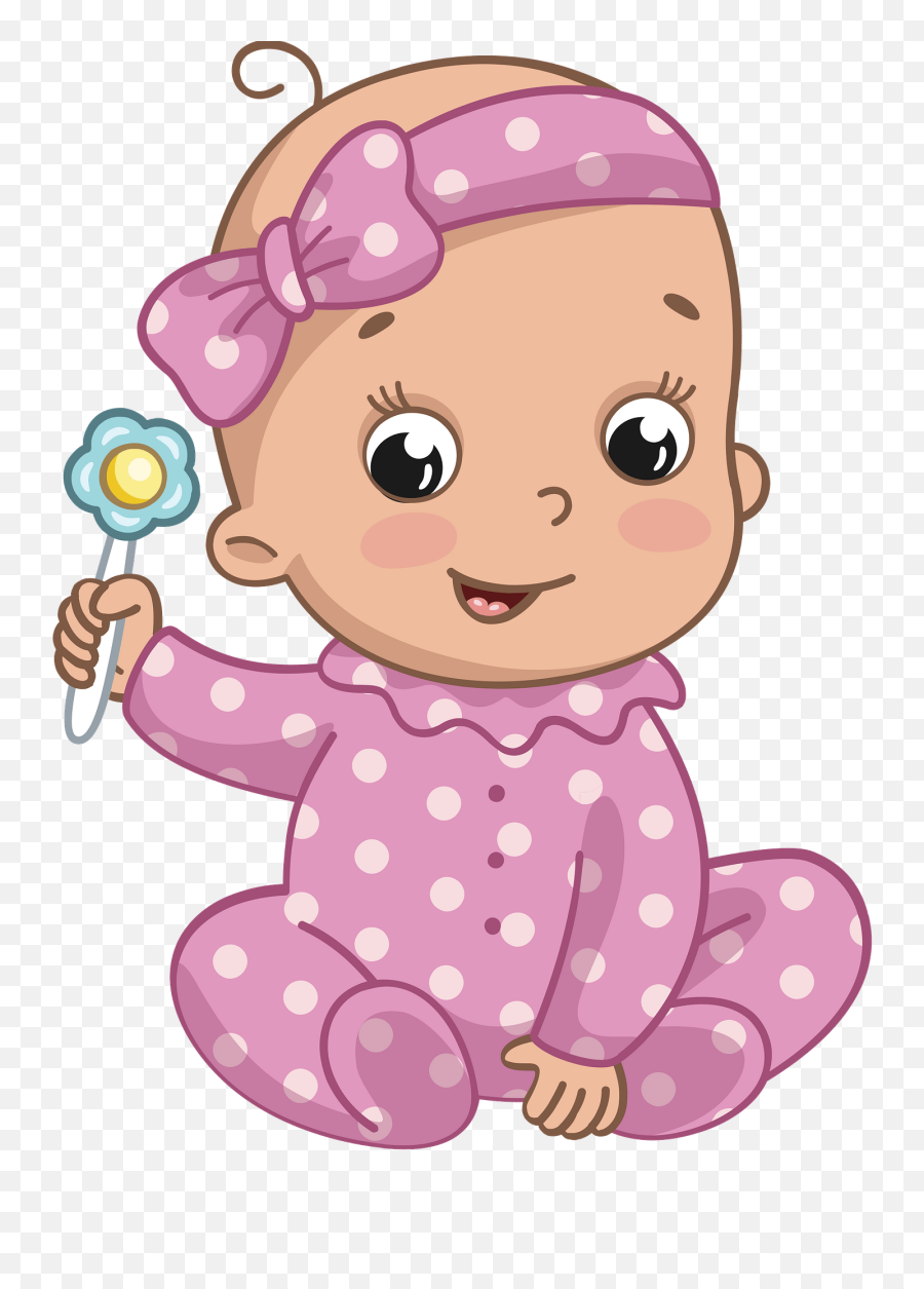 Baby Girl Clipart Free Download Transparent Png Creazilla - Baby Girl Png Emoji,Clipart Girl