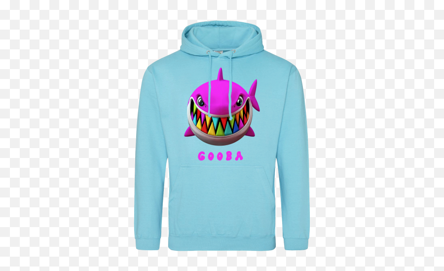 Hooded - Sweat Gooba Merch Light Blue Hoodie Shark Logo 6ix9ine Emoji,Custom Logo Jacket