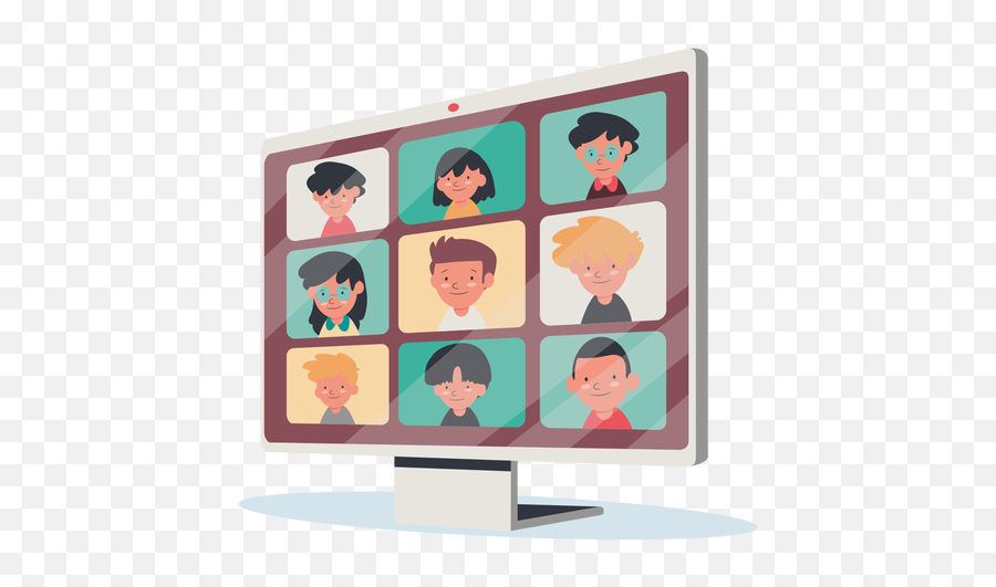 Video Call With Kids Monitor Transparent Png U0026 Svg Vector Emoji,Monitor Transparent Background