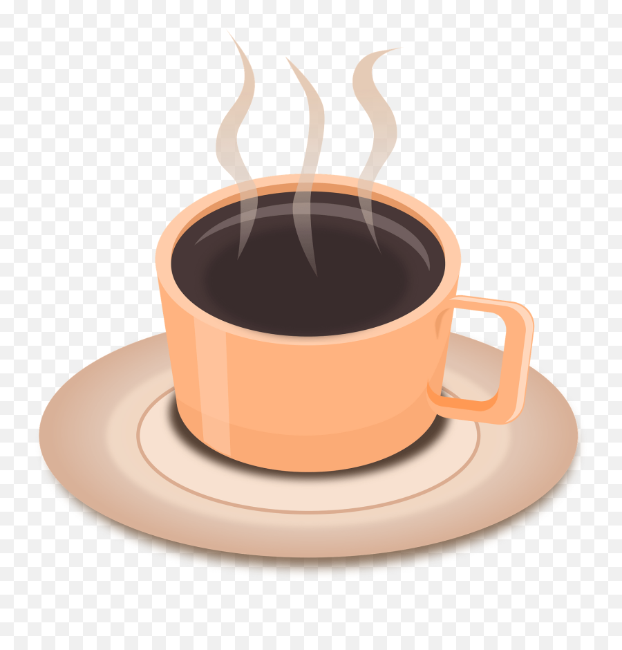 A Hot Cup Of Tea Or Coffee Clipart - Saucer Emoji,Coffee Clipart