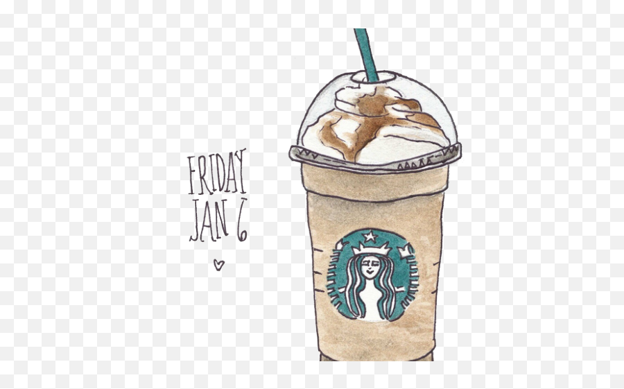 Starbucks Cup Drawing Png Image With No - Fondo De Pantalla Tumblr Imagenes Emoji,Starbucks Clipart