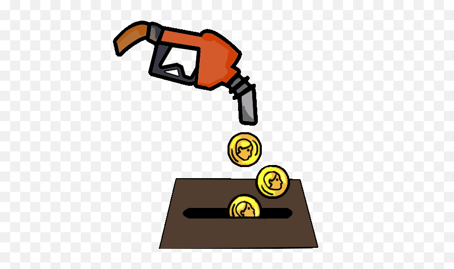 Saving Money On Gas Clipart - Drawing Emoji,Gas Clipart