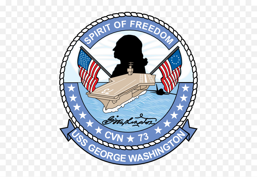 Navy Carrier Ship Cvn 73 Uss George Washington Magnet - Cvn 73 Crest Emoji,George Washington Clipart