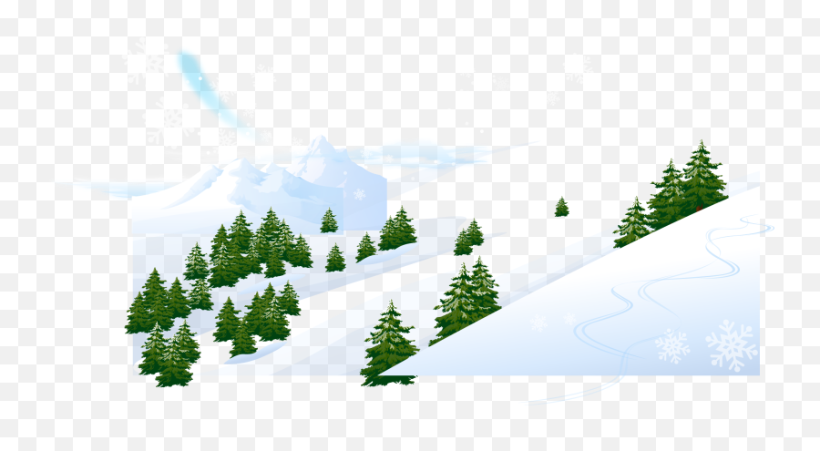 Clipart Winter Snowy Clipart Winter Snowy Transparent Free - Clip Art Emoji,Winter Scene Clipart