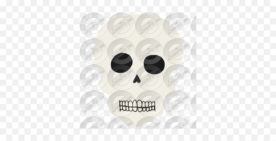 Skull Stencil For Classroom Therapy Use - Great Skull Clipart Dot Emoji,Skull Clipart Black And White