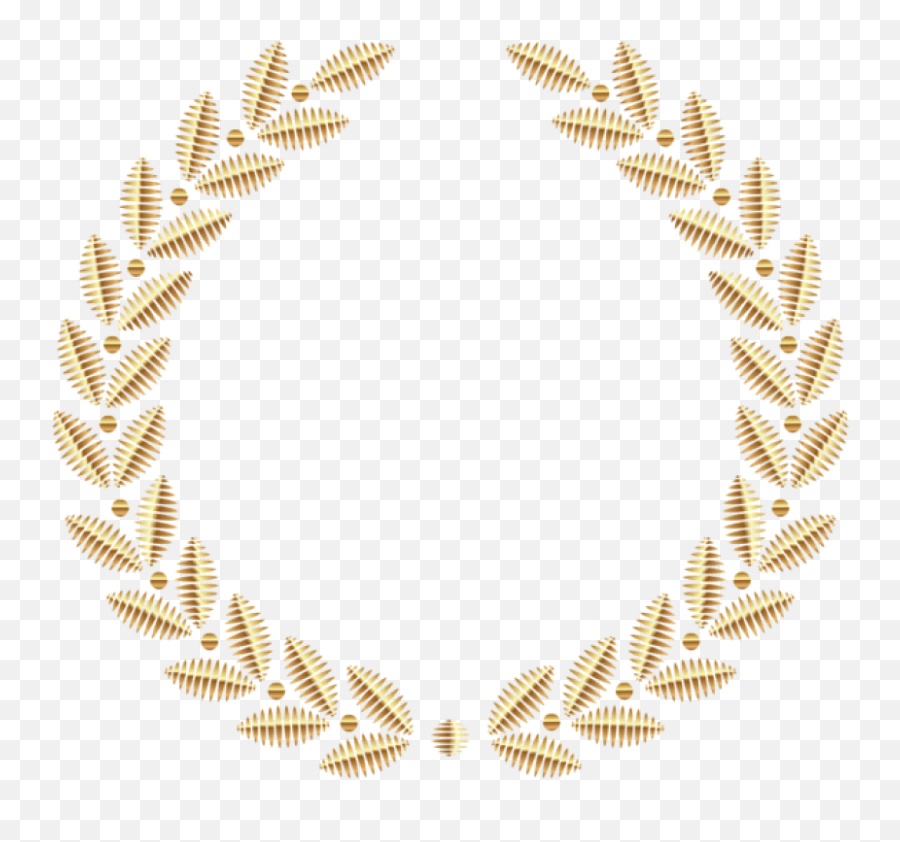 Download Hd Free Png Golden Wreath Png Images Transparent - Gold School Logo Emoji,Laurel Wreath Png