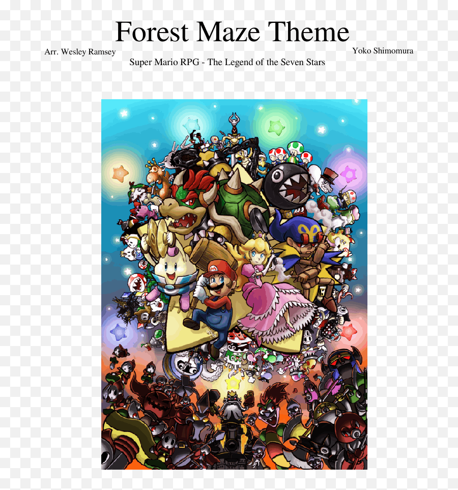 Forest Maze Theme - Super Mario Rpg Emoji,Super Mario Rpg Logo