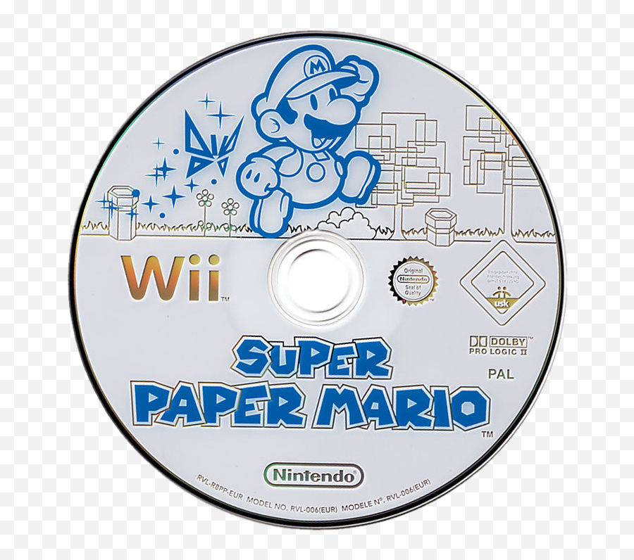 Super Paper Mario Details - Launchbox Games Database Super Paper Mario Game Disc Emoji,Paper Mario Png