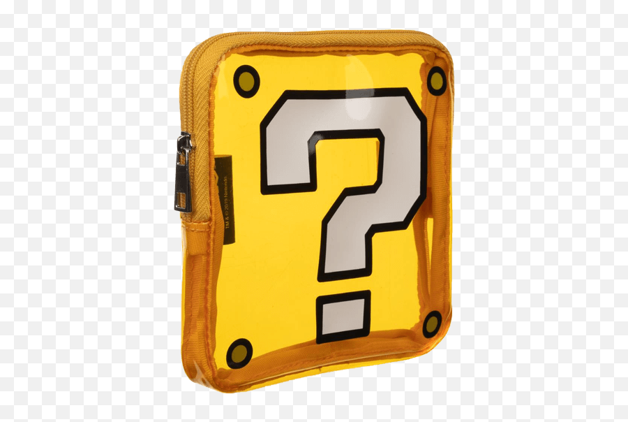 Super Mario Question Box Clear Pvc Coin - Coin Purse Question Block Emoji,Mario Coin Png
