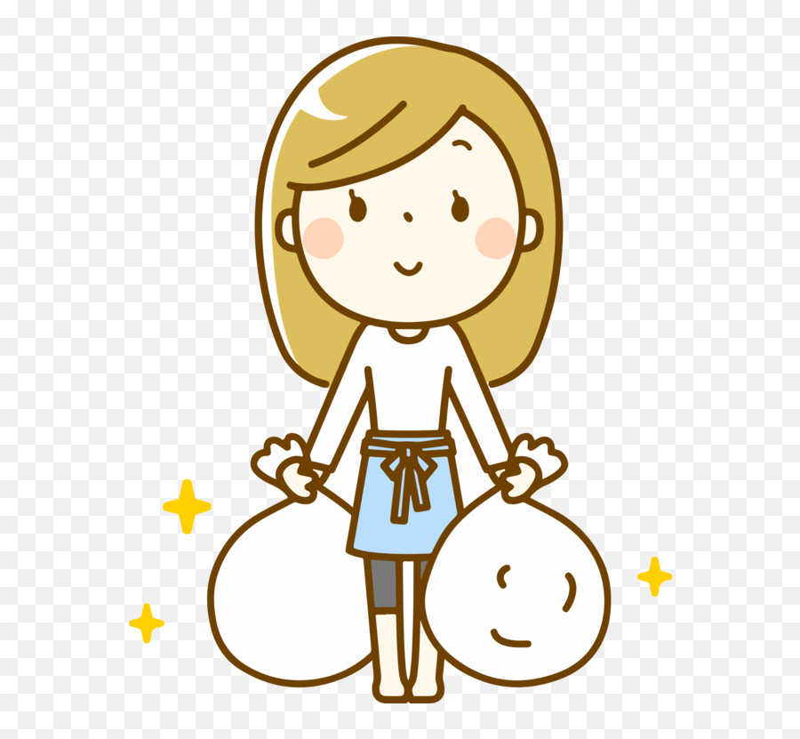 Emotion Human Behavior Art Png Clipart - Woman Cooking Cartoon Png Emoji,Trash Bag Clipart