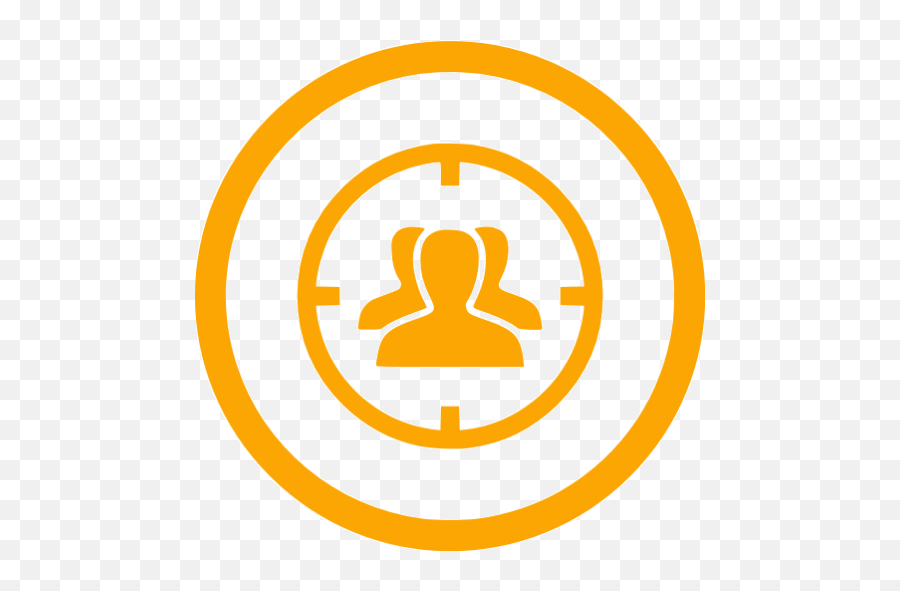 Orange Target Audience 3 Icon Emoji,Target Market Png