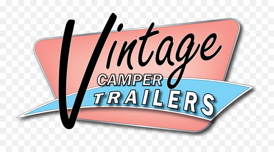 Vintage Camper Trailers - Vintage Travel Trailer Logo Horizontal Emoji,Camper Clipart