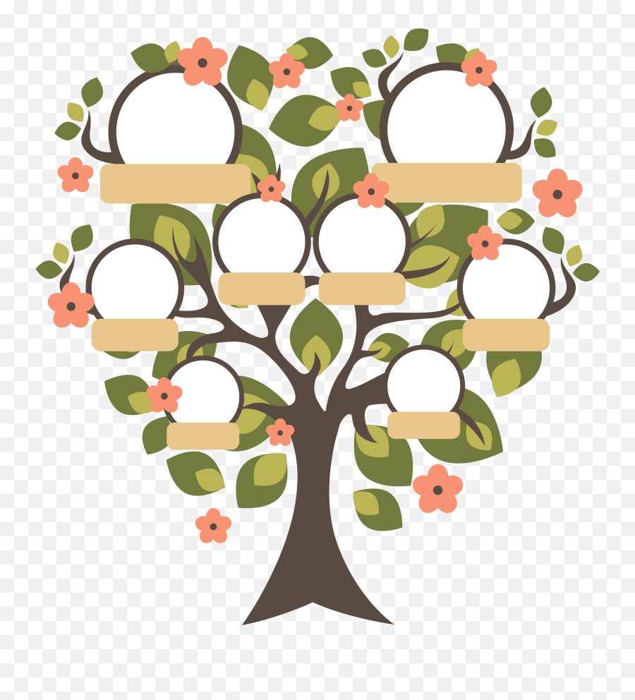 Family Tree Arbol Genealogico Png - Family Tree Arbol Genealogico Template Emoji,Family Tree Clipart