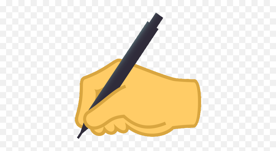 Writing Hand Joypixels Sticker - Writing Hand Joypixels Emoji,Hand Holding Clipart
