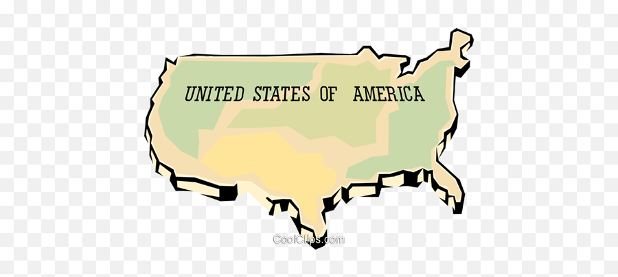 United States Map Royalty Free Vector Clip Art Illustration Emoji,United State Clipart