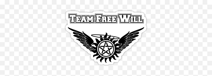 Team Free Will Shirt By Harmonybydesign Tatouage Étoile Emoji,Supernatural Logo Transparent