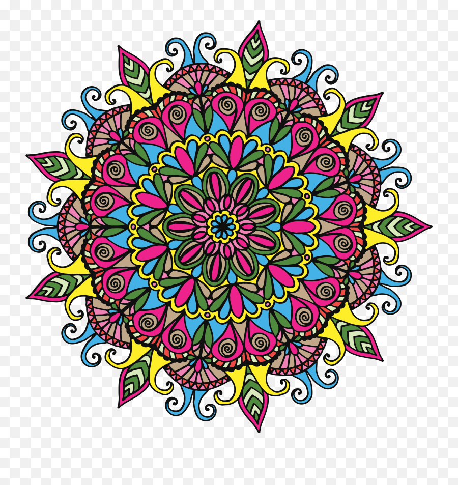 Free Graphics Two Hand Drawn Mandalas Free Commercial - Decorative Emoji,Free Clipart For Commercial Use