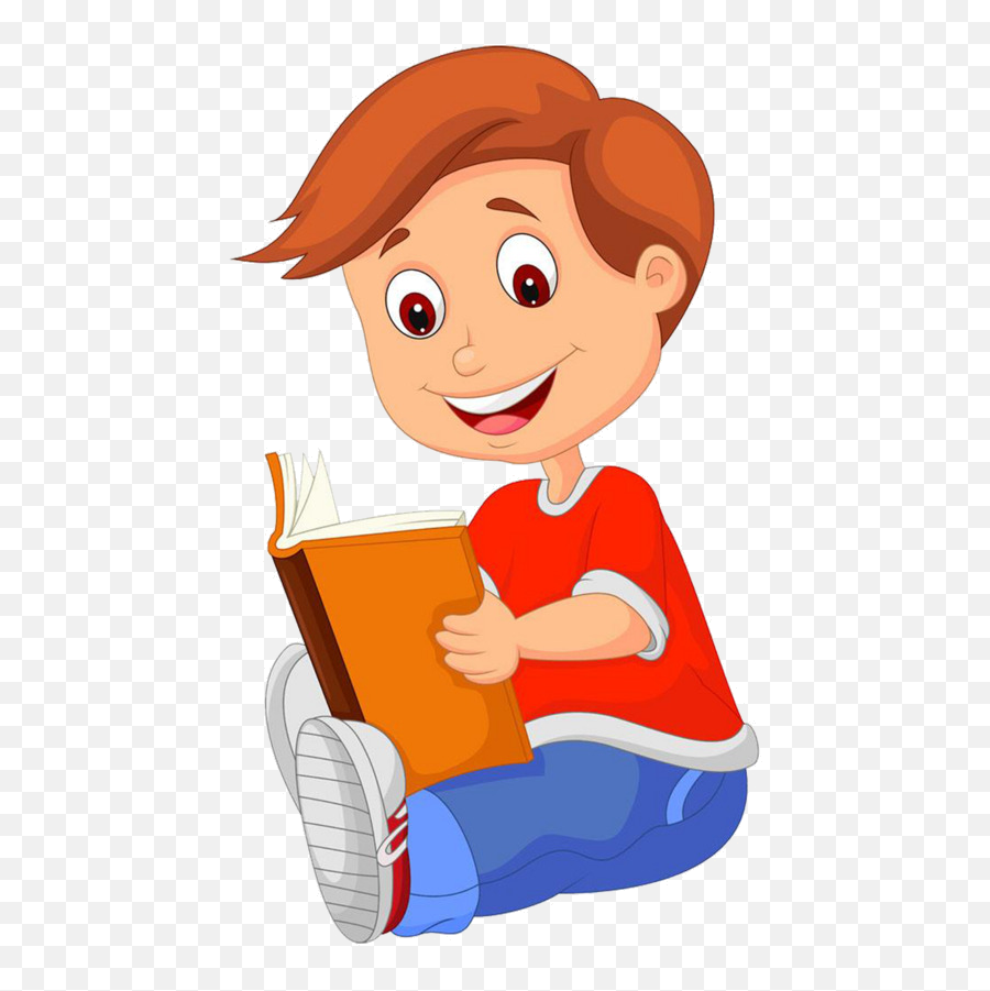 Reading Villain Clipart Vector Read - Boy Reading A Book Clipart Emoji,Read Clipart