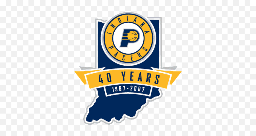 Indiana Pacers Anniversary Logo - Indiana Pacers 1990 Logo Emoji,Pacers Logo