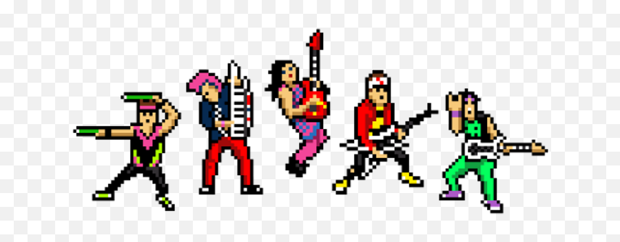Library Of 80 S Rock Band Royalty Free - Fictional Character Emoji,Band Clipart