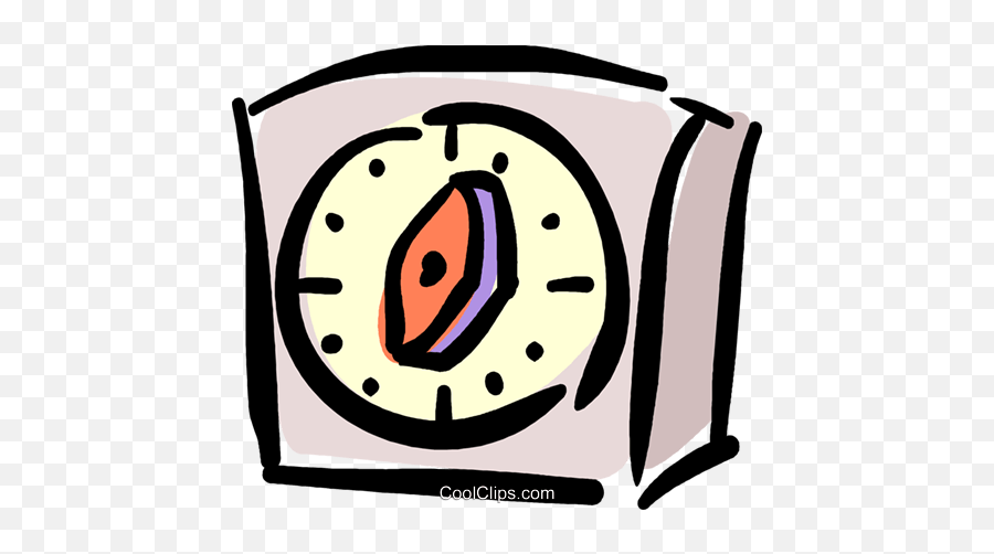 Timer Royalty Free Vector Clip Art Illustration - Vc040397 Dot Emoji,Timer Clipart