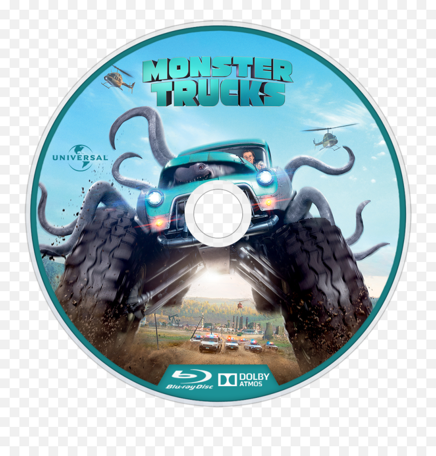 Monster Trucks Bluray Disc Image - Monster Truck Movie Hd Monster Trucks 2016 Emoji,Monster Truck Clipart