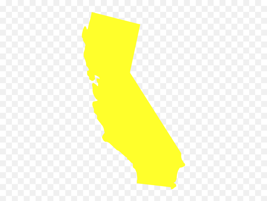 Yellow California State Clip Art At Clkercom - Vector Clip California State Png White Emoji,California Png