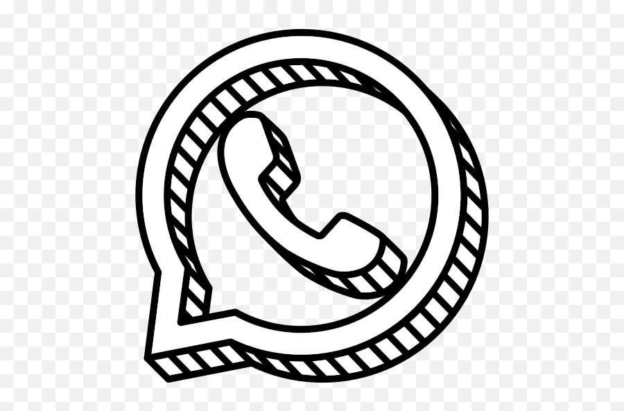Whatsapp Logo Free Icon Of Social - Whatsapp Drawing Logo Emoji,Whatsapp Logo