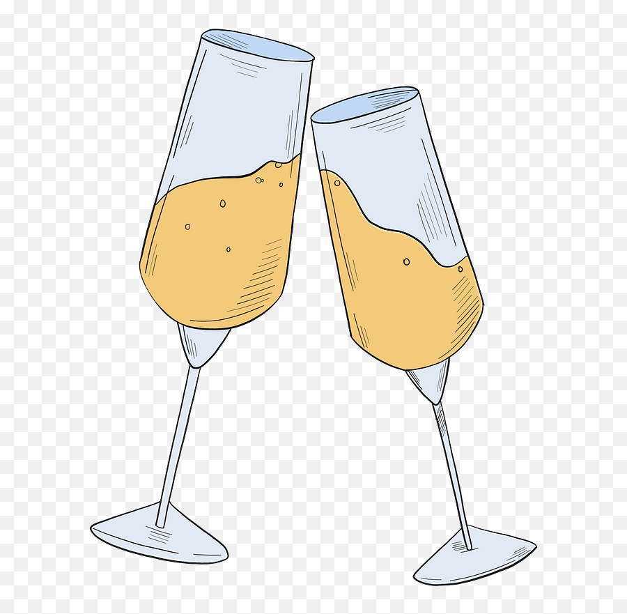 Glasses Of Champagne Clipart Free Download Transparent Png - Champagne Glass Emoji,Champagne Glass Png