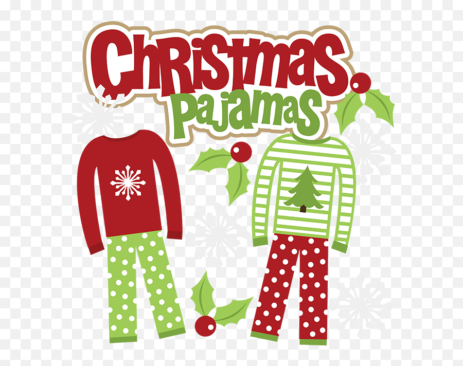 Christmas - Christmas Pajamas Clipart Emoji,Pajamas Clipart