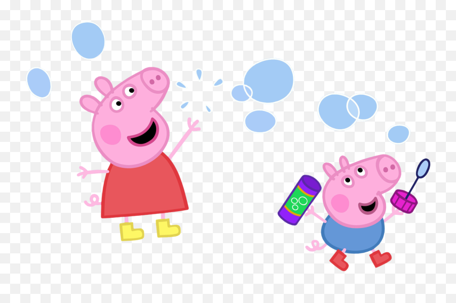 Peppa E George Png Png - Peppa E George Pig Png Emoji,Peppa Pig Clipart