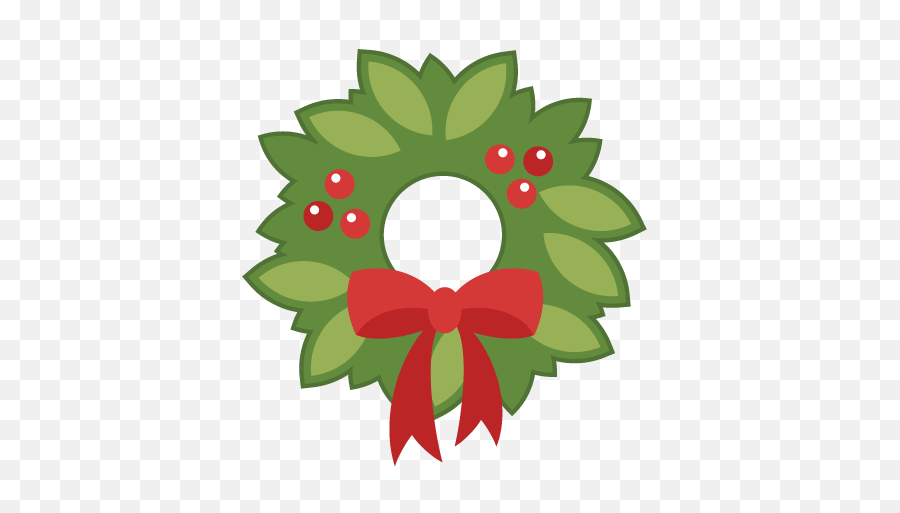 Download Christmas Clipart Wreath - Christmas Wreath Svg File Emoji,Free Christmas Clipart