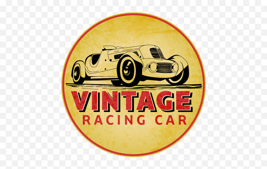 Contacts - Vintage Racing Car Synthetic Rubber Emoji,Vintage Logo Design