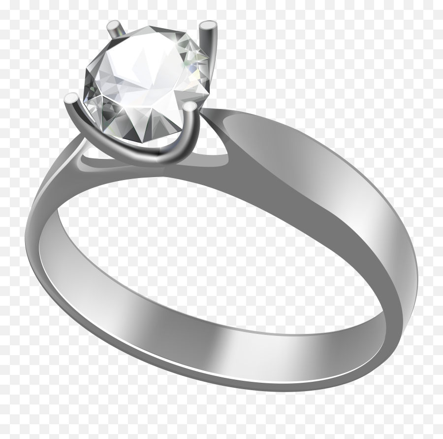 Diamond Clipart Platinum Diamond Platinum Transparent Free - Engagement Ring Transparent Background Clipart Emoji,Engagement Ring Clipart