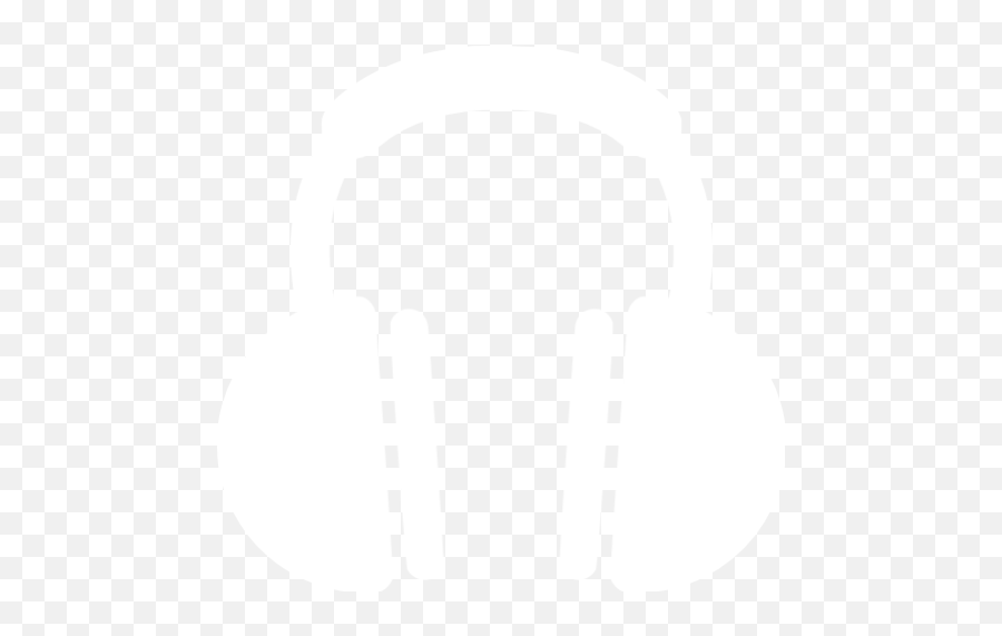 White Headphones Icon - Transparent Background Headphones Icon Png White Emoji,Headphones Png