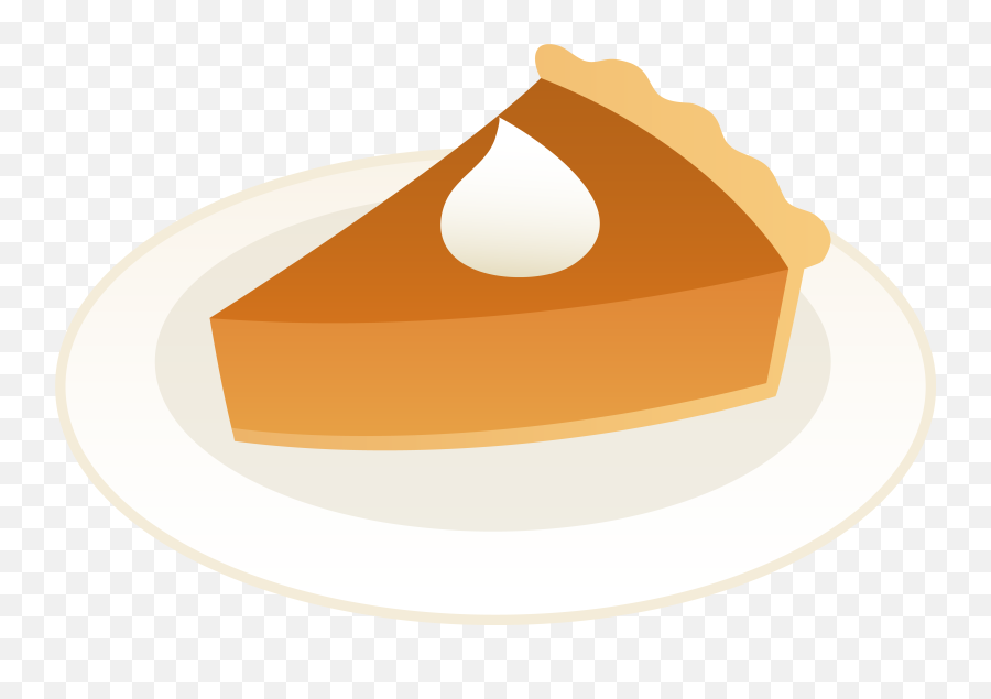 Pumpkin Pie Clipart Free Image - Pumpkin Pie Slice On Plate Emoji,Pie Clipart